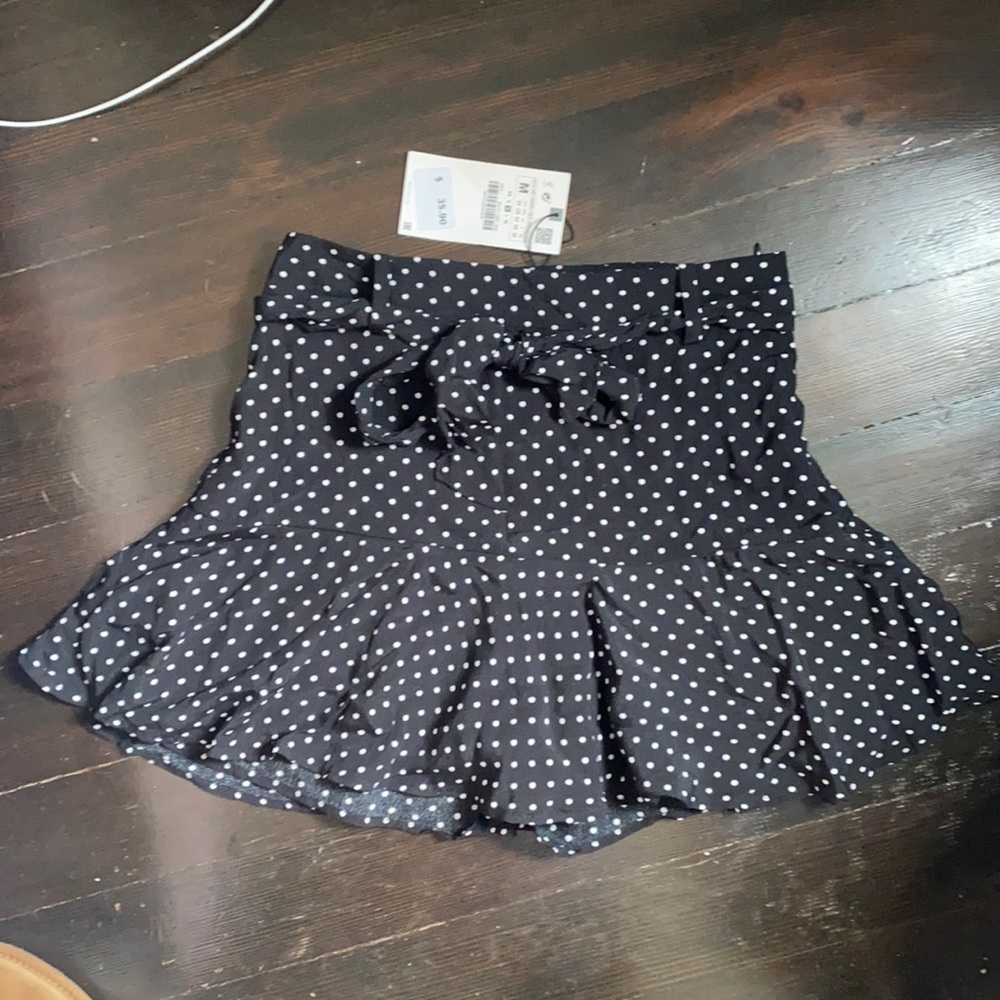 NWT Zara Polka Dot Skort